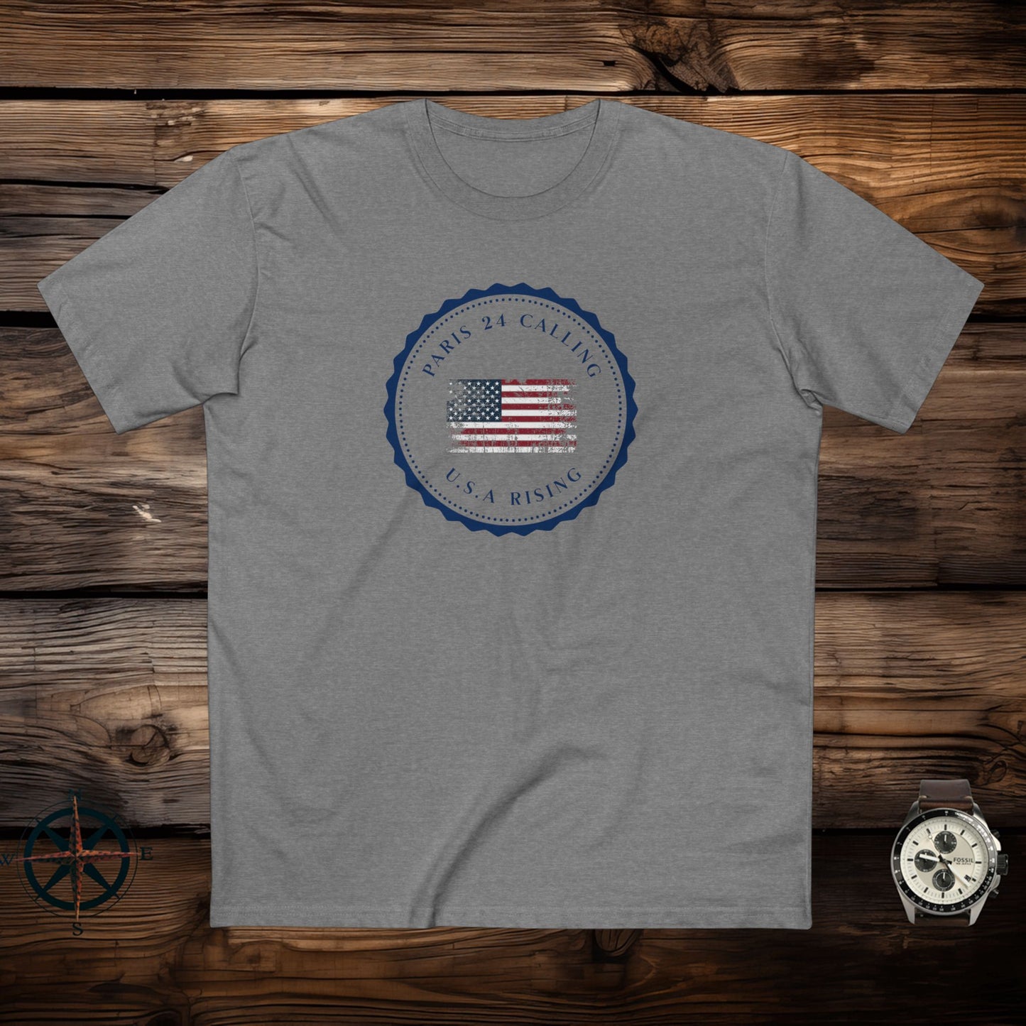 men's t-shirt - usa rising