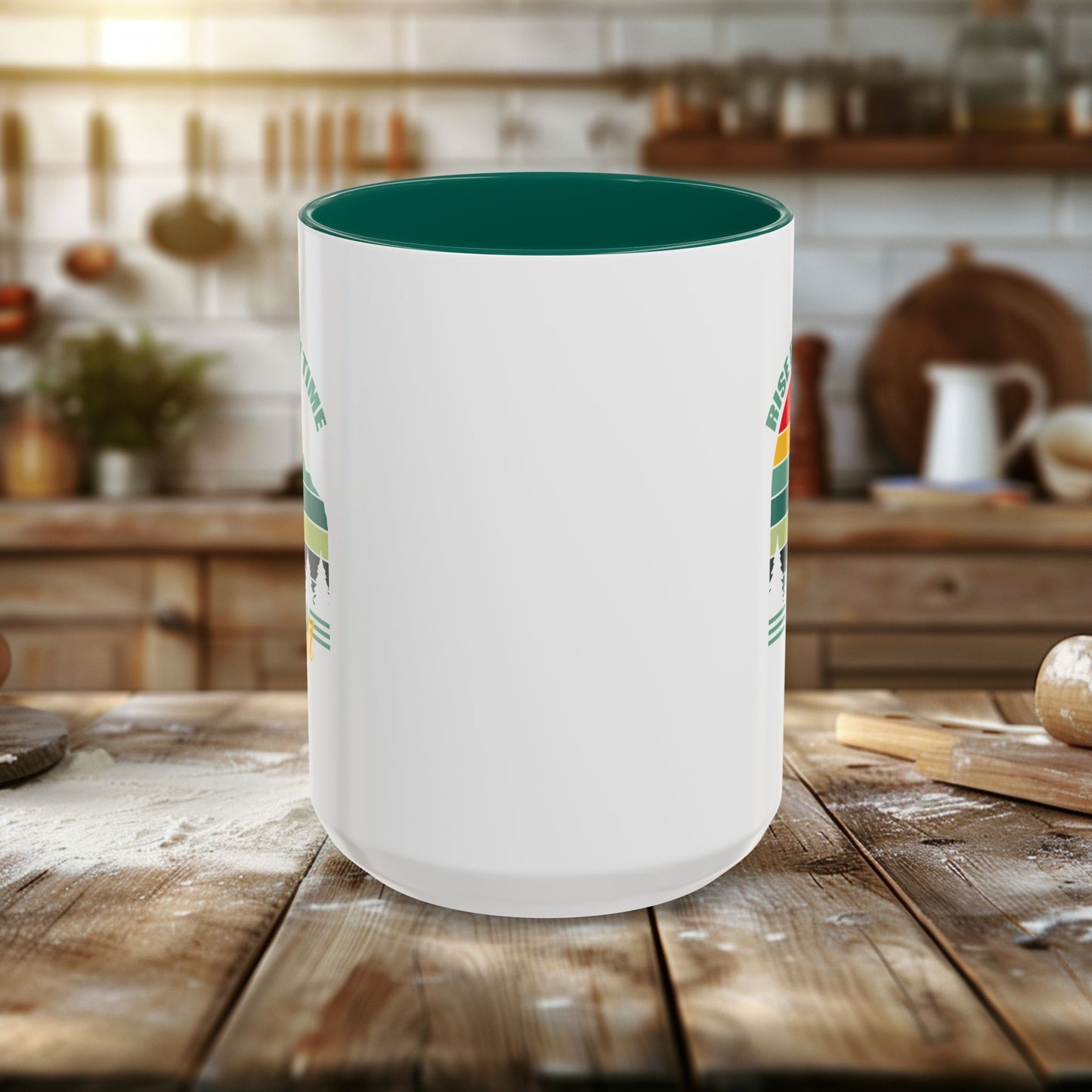 colorful mugs (11oz, 15oz) - rise every time you fall - resilience quote