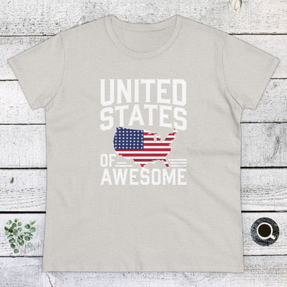 Women's T-Shirts, Women's Tee, Funny Gift, United States of Awesome!