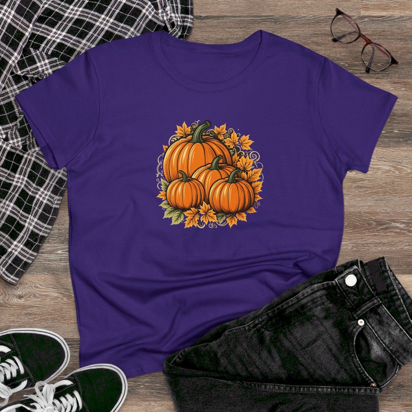 womens t-shirt - pumpkins