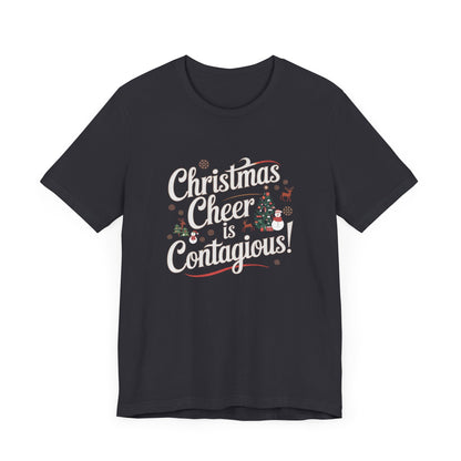 Men & Women Christmas T-Shirt. Christmas Cheer. Unisex Christmas T-Shirt.