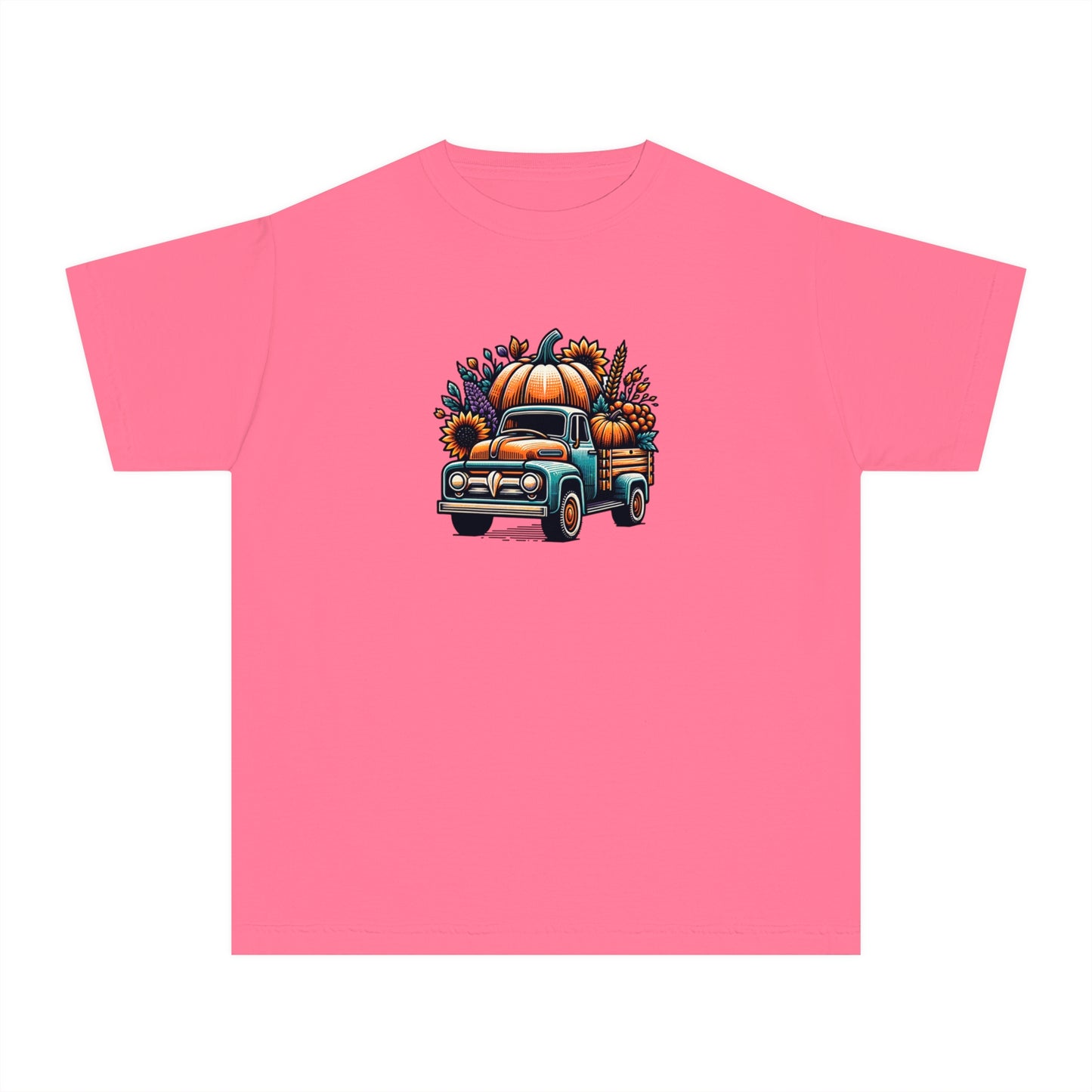 youth t-shirt - pumpkin truck!