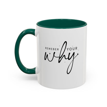 Colorful Mugs (11oz, 15oz) - Remember Your Why - Purpose Driven Motivation