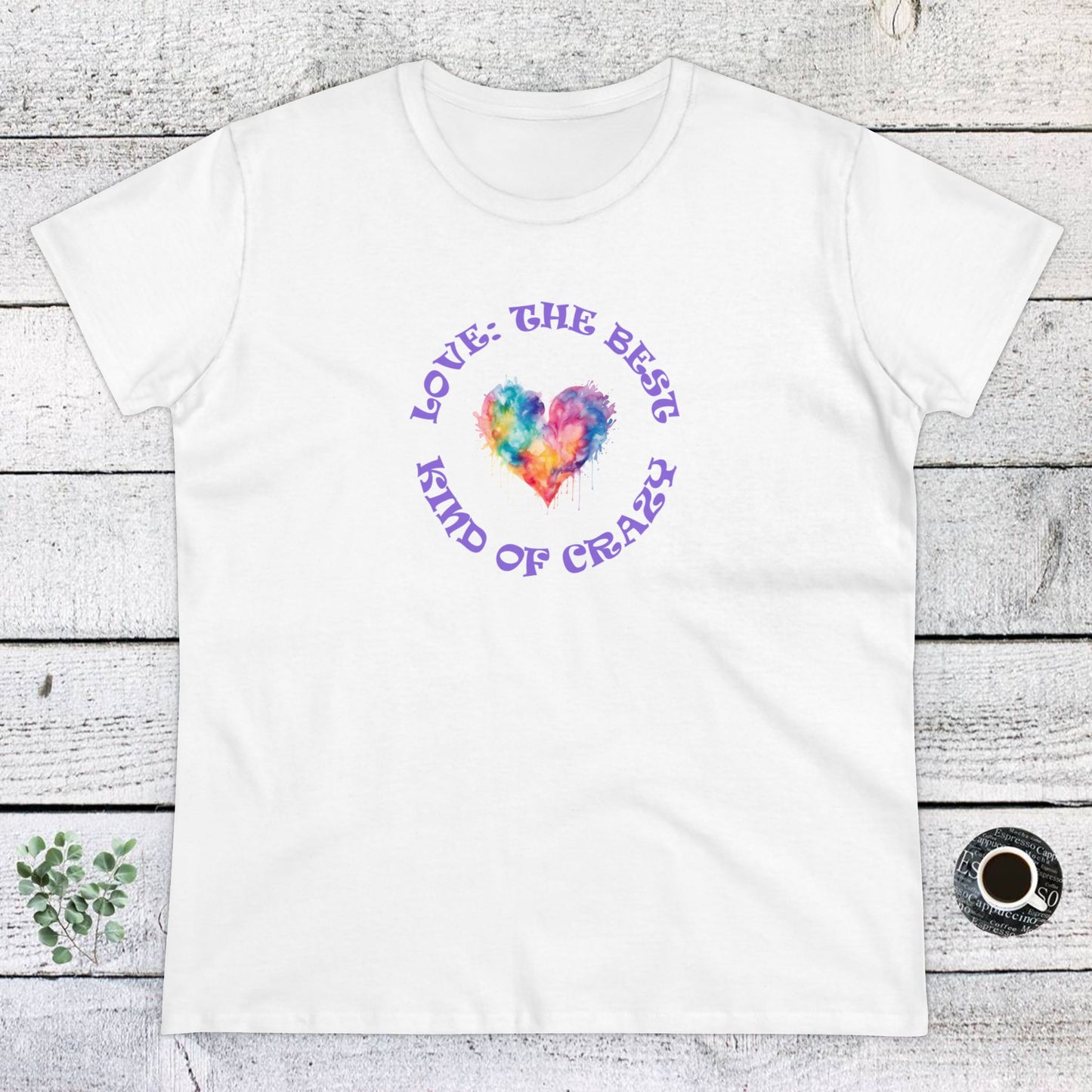 womens t-shirt - love crazy