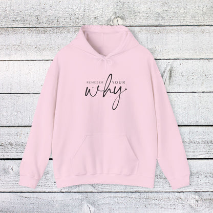 Unisex Heavy Blend™ Hooded Sweatshirt - Remember Your Why - Purpose Driven Motivation