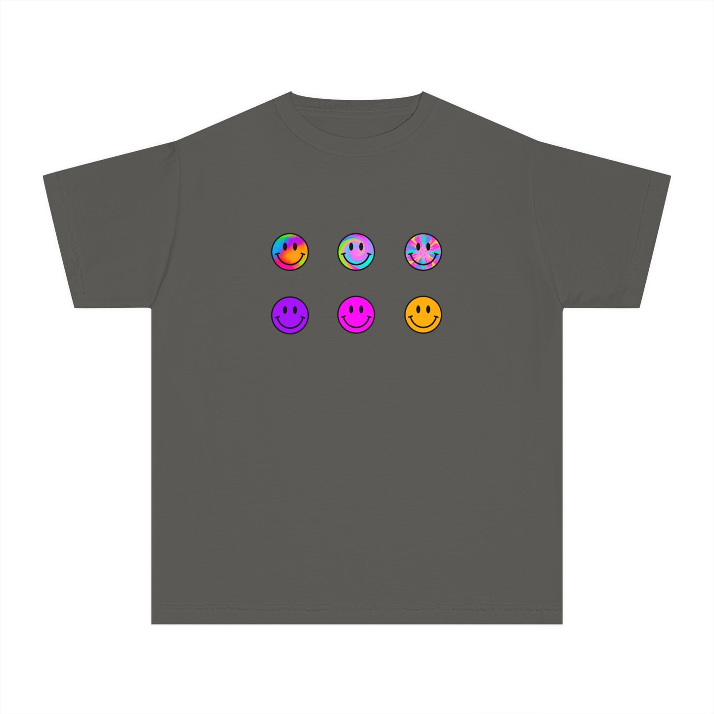 youth t-shirt - smiley faces