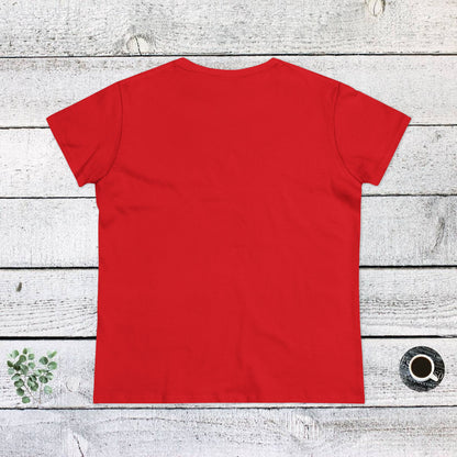 Women's Midweight Cotton Tee - Live is Ruff, But Dogs Make it better | Funny Dog Lover Gift | Cute Pet Quote Design