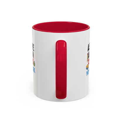 Colorful 'Ask Me Again, It's Homework' Mug - Perfect for Students. Teachers with Attitude.