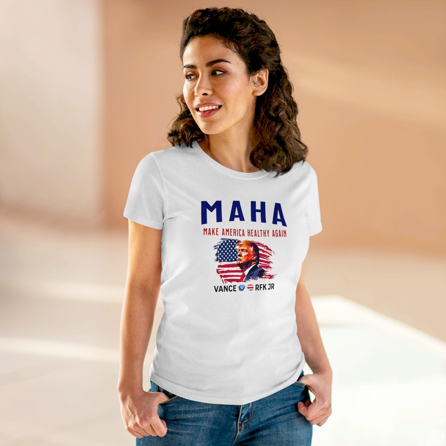 women's t-shirt - make america healthy again (maha)