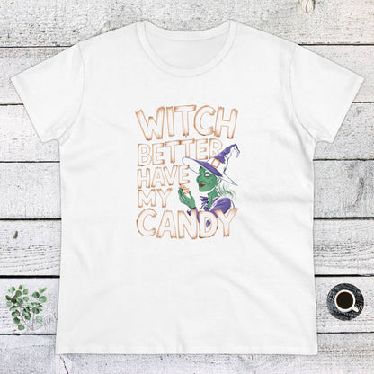 Women's T-Shirt, women's Tee, Women's Halloween, Funny Gift, Witch!