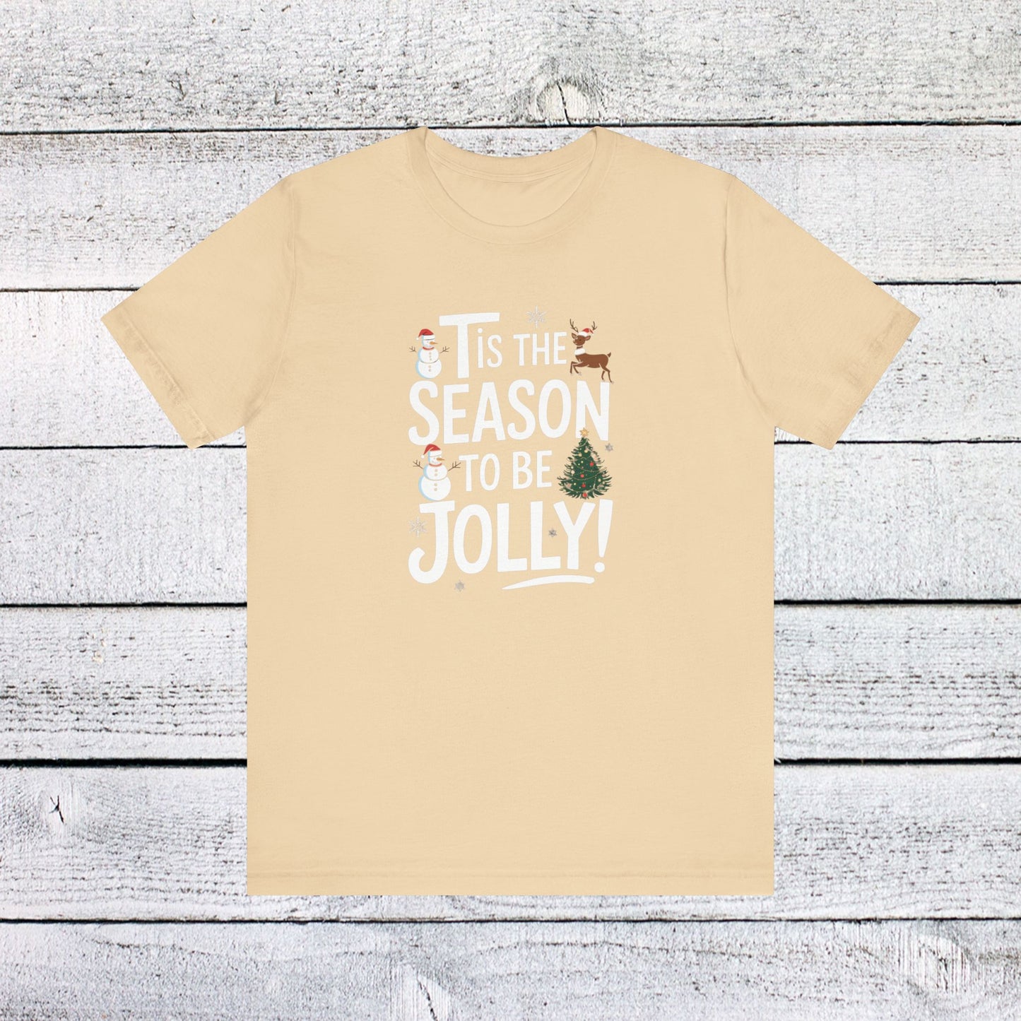 men & women christmas t-shirt. tis the season to be jolly. unisex christmas t-shirt.