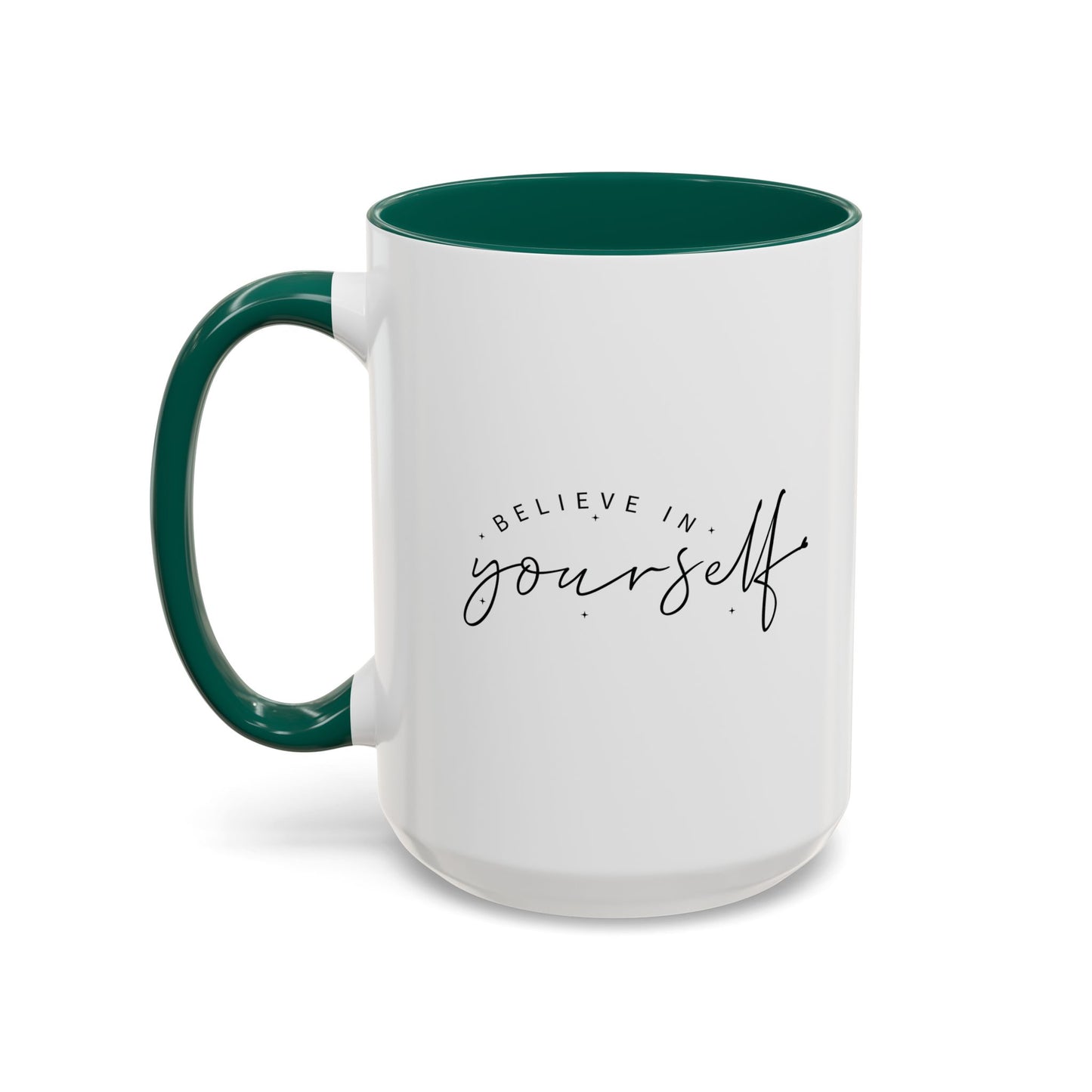 colorful inspirational mug - believe in yourself