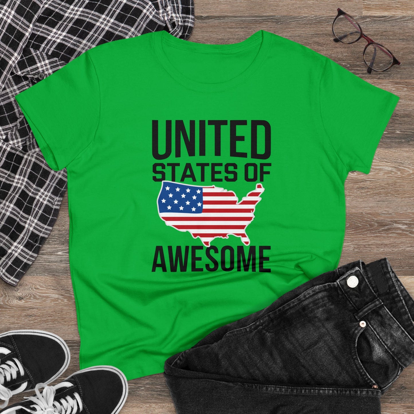 women's t-shirt, women's tee, funny gift, united states of awesome!