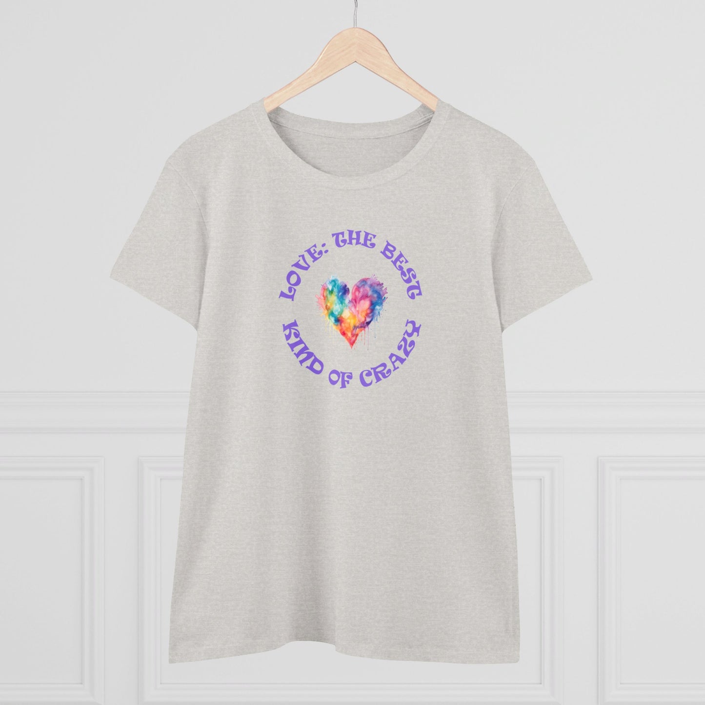 womens t-shirt - love crazy