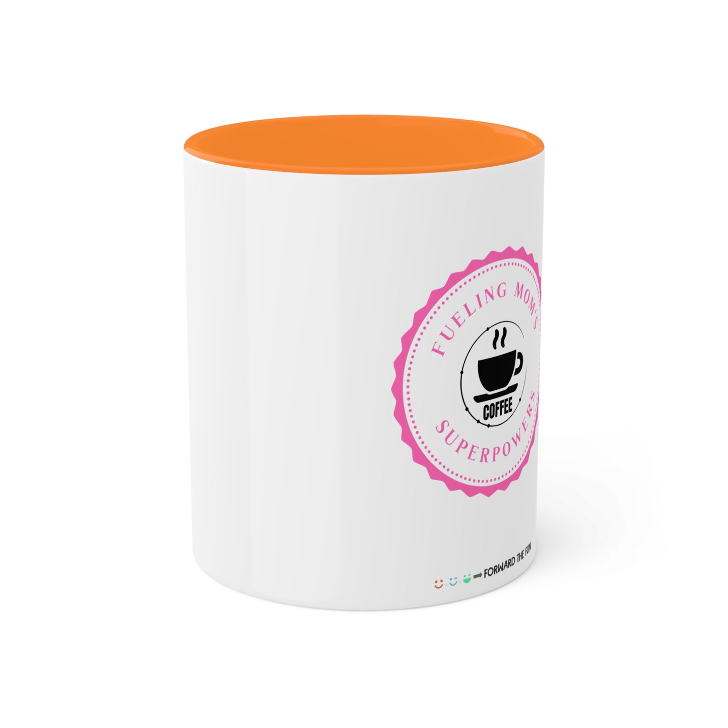 colorful 11oz mug - mom's superpowers