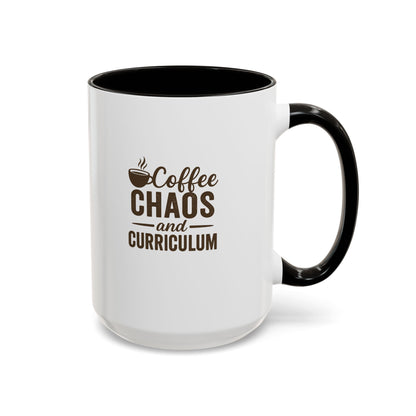 Colorful Coffee Mug - Perfect for Teachers | Teachers with Attitude | Coffee Chaos and Curriculum