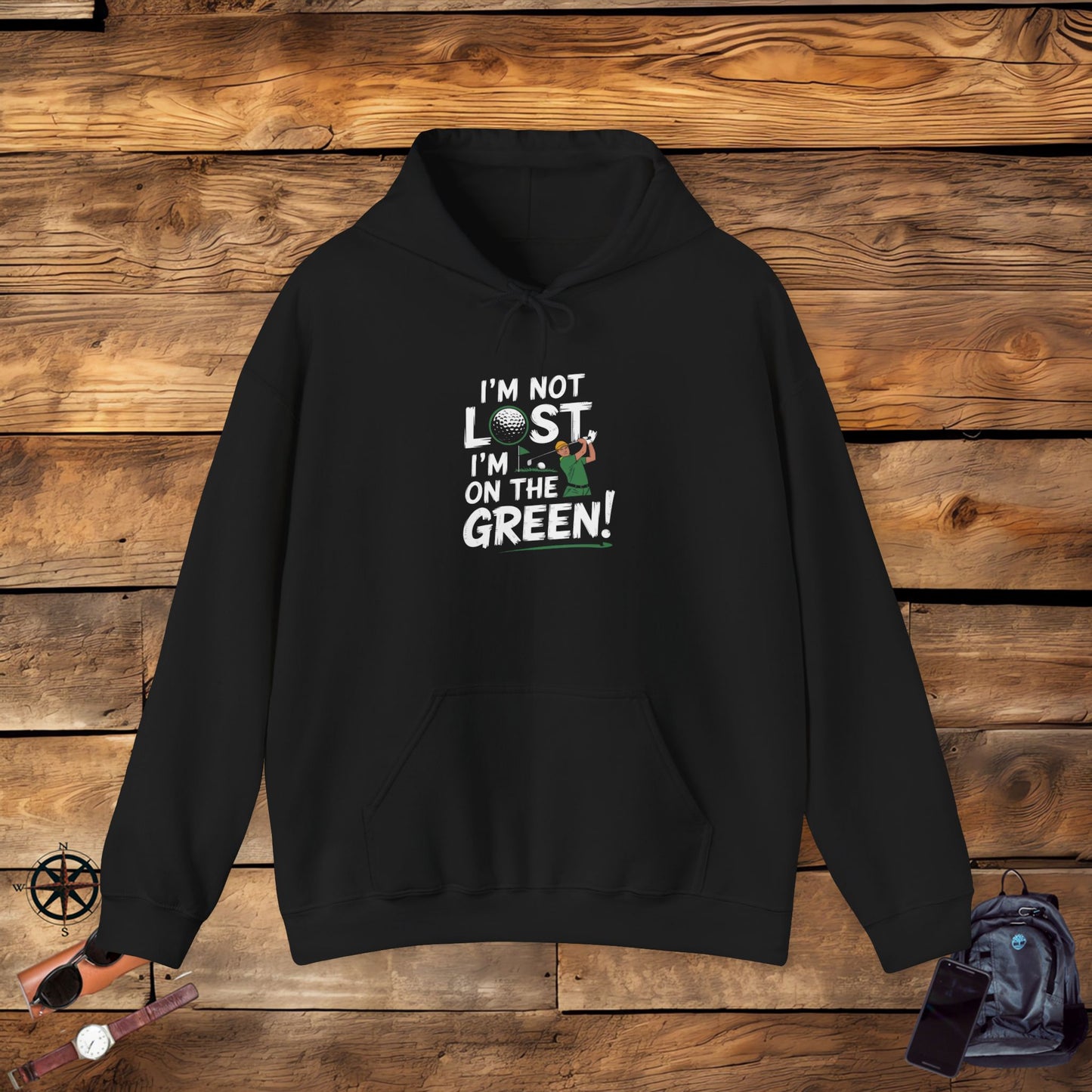 men & women golf sweatshirt: on the green! unisex sweatshirt