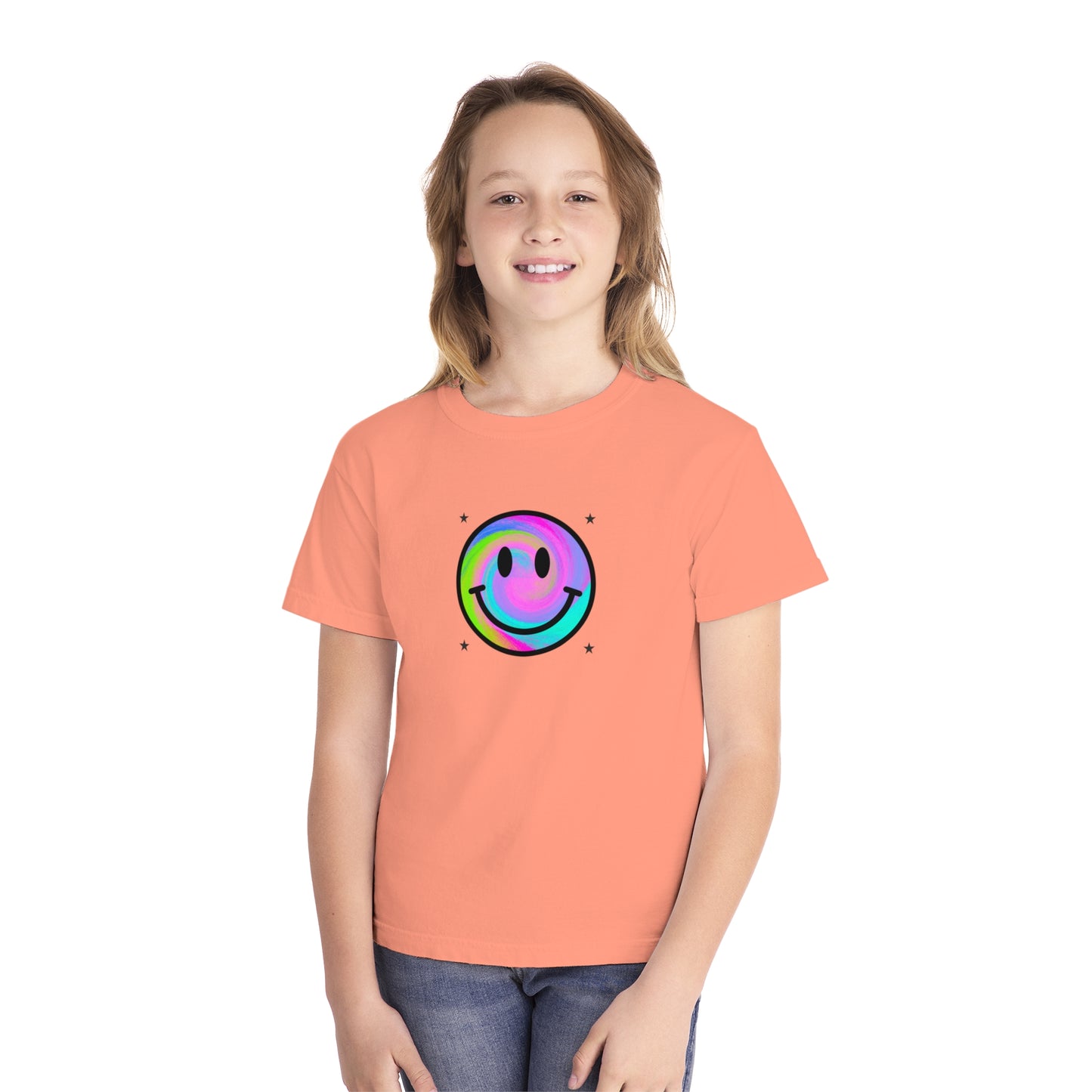 youth t-shirt - smiley face