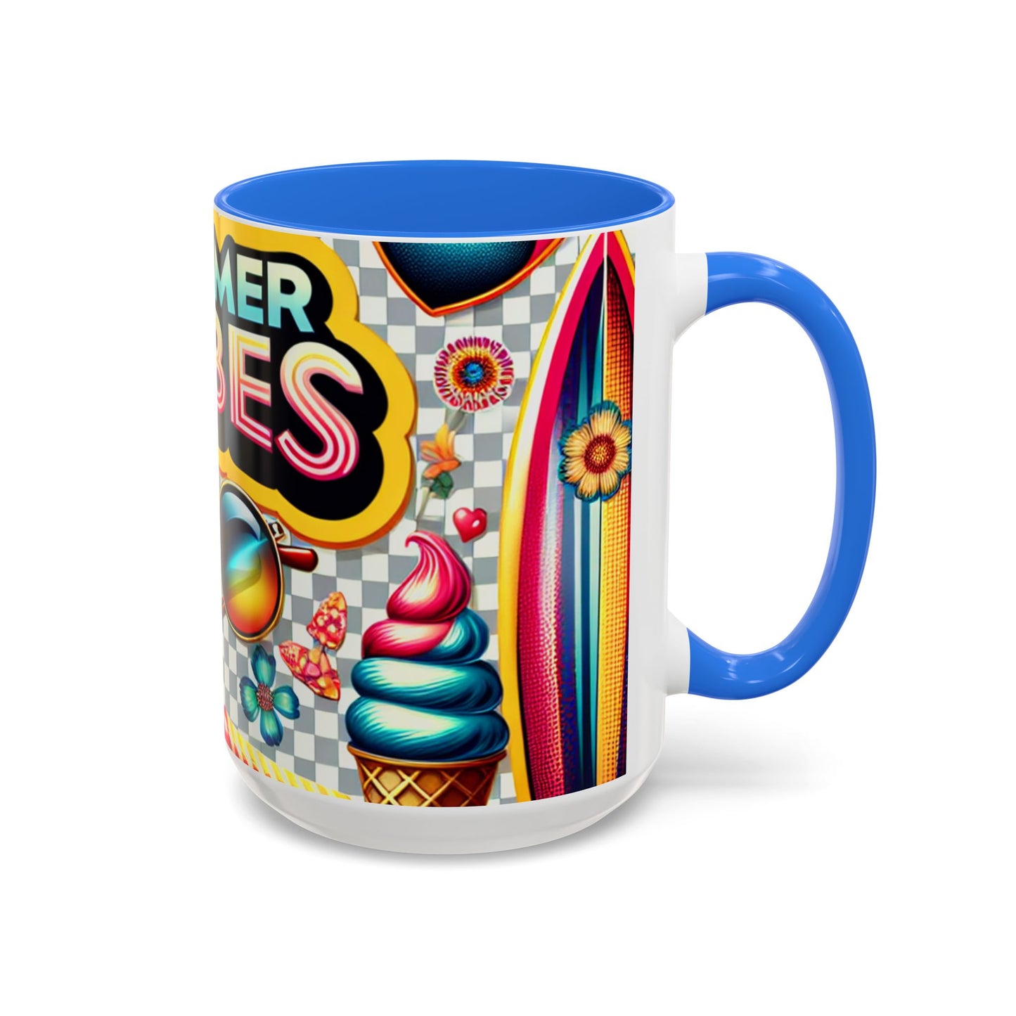 colorful summer vibes mug | vibrant design for your morning coffee