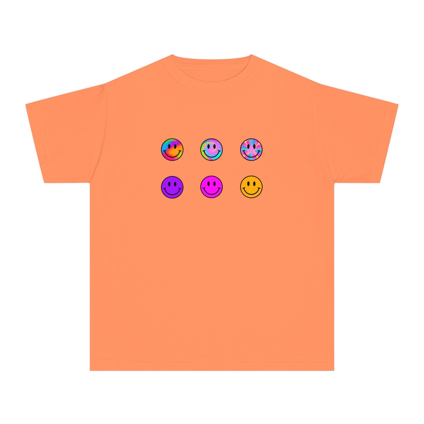 youth t-shirt - smiley faces