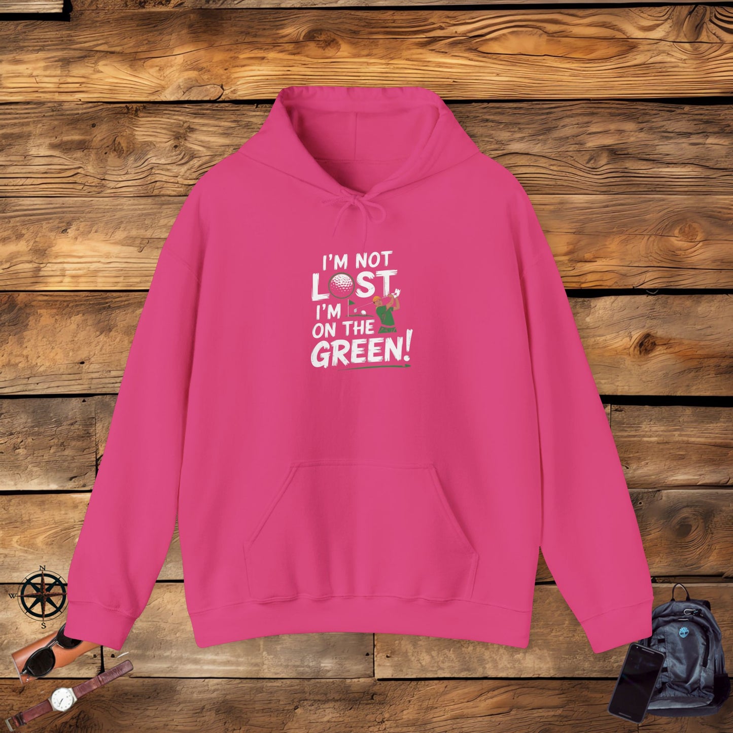 men & women golf sweatshirt: on the green! unisex sweatshirt