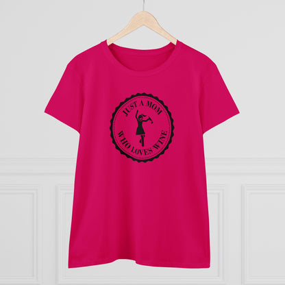 Womens T-Shirt - Mom Loves Wine