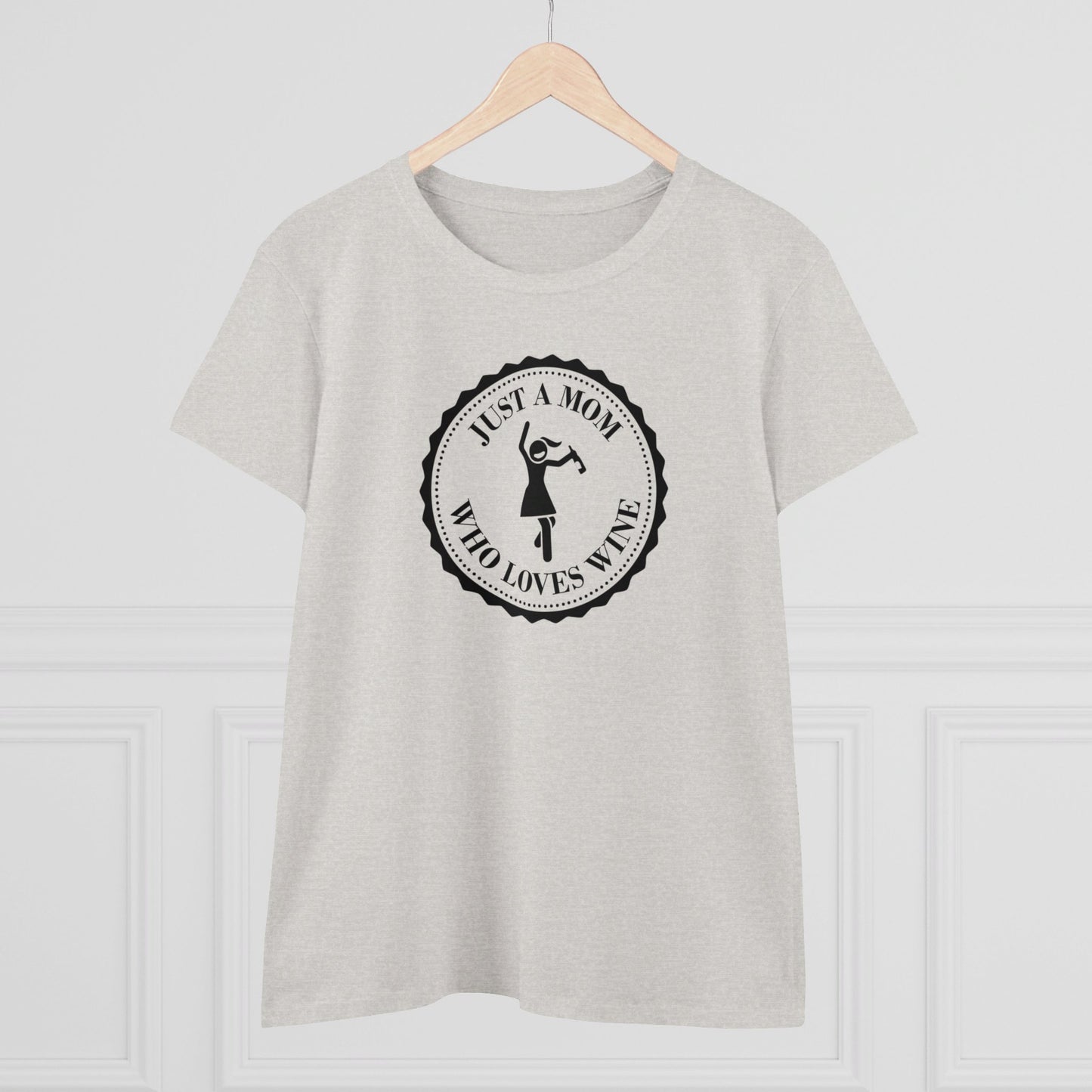 womens t-shirt - mom loves wine