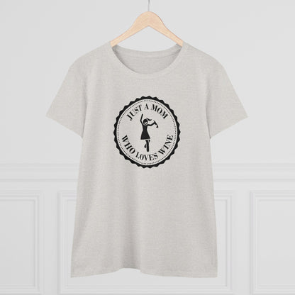 Womens T-Shirt - Mom Loves Wine