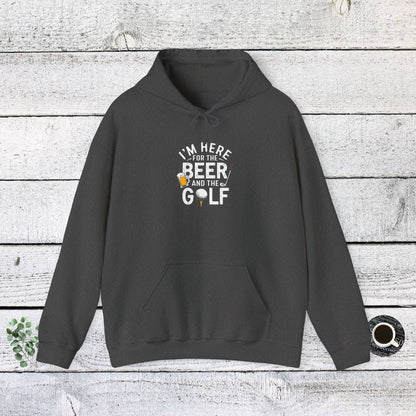 Men & Women Golf Sweatshirt: I'm Here for beer & Golf! Unisex Sweatshirt: