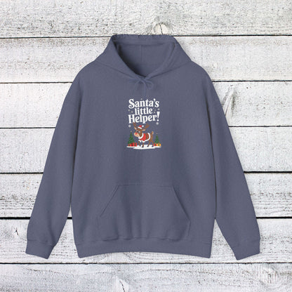 Men's and Women's Christmas Sweatshirt. Santa's Little Helper! Unisex Christmas Sweatshirt.