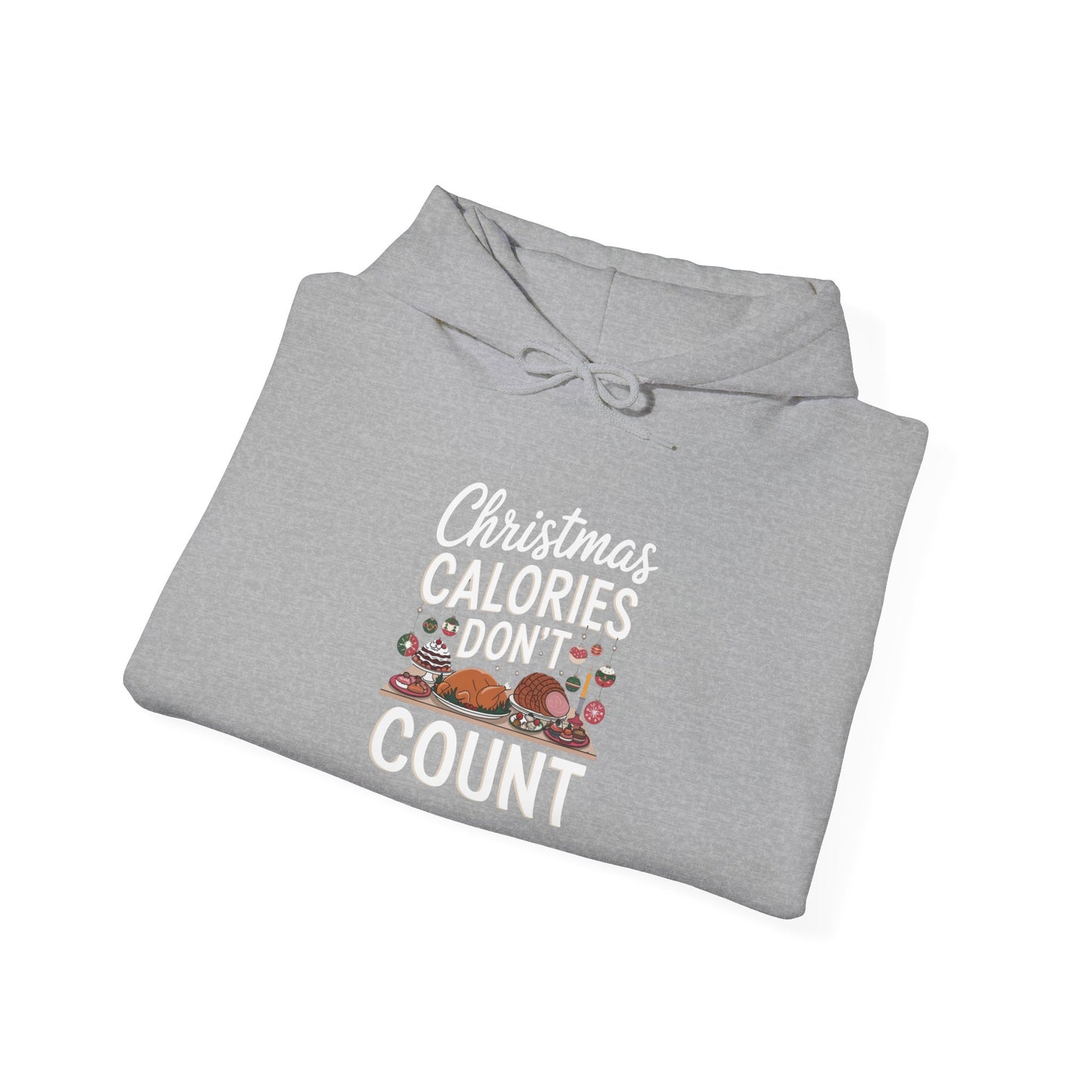 men's and women's christmas sweatshirt. christmas calories don't count. unisex christmas sweatshirt.