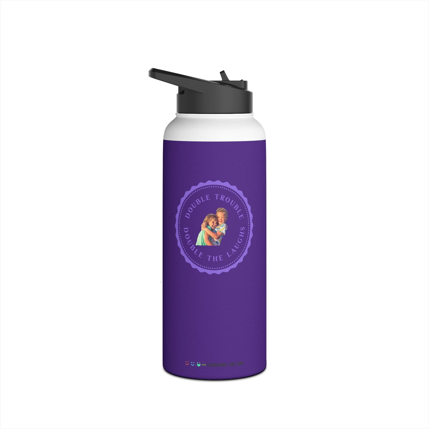 stainless steel water bottle - double trouble