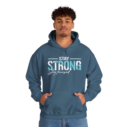 Unisex Heavy Blend™ Hooded Sweatshirt - Stay Strong - Simple Motivation Design