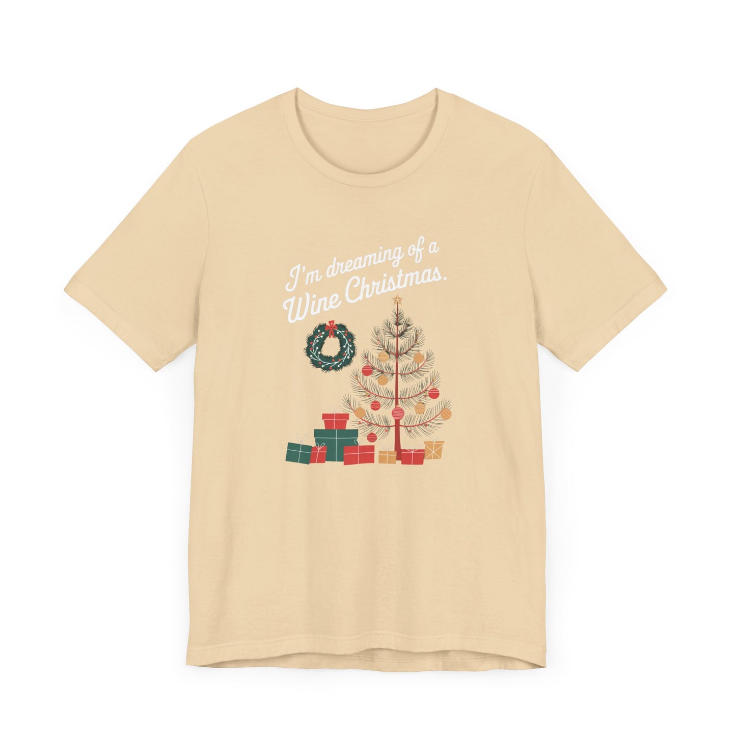 men & women christmas t-shirt. wine christmas! unisex christmas t-shirt.