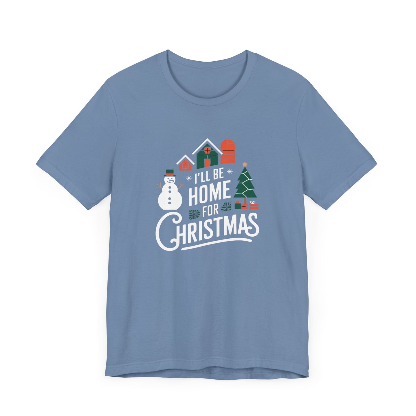 men & women christmas t-shirt. home for christmas. unisex christmas t-shirt.