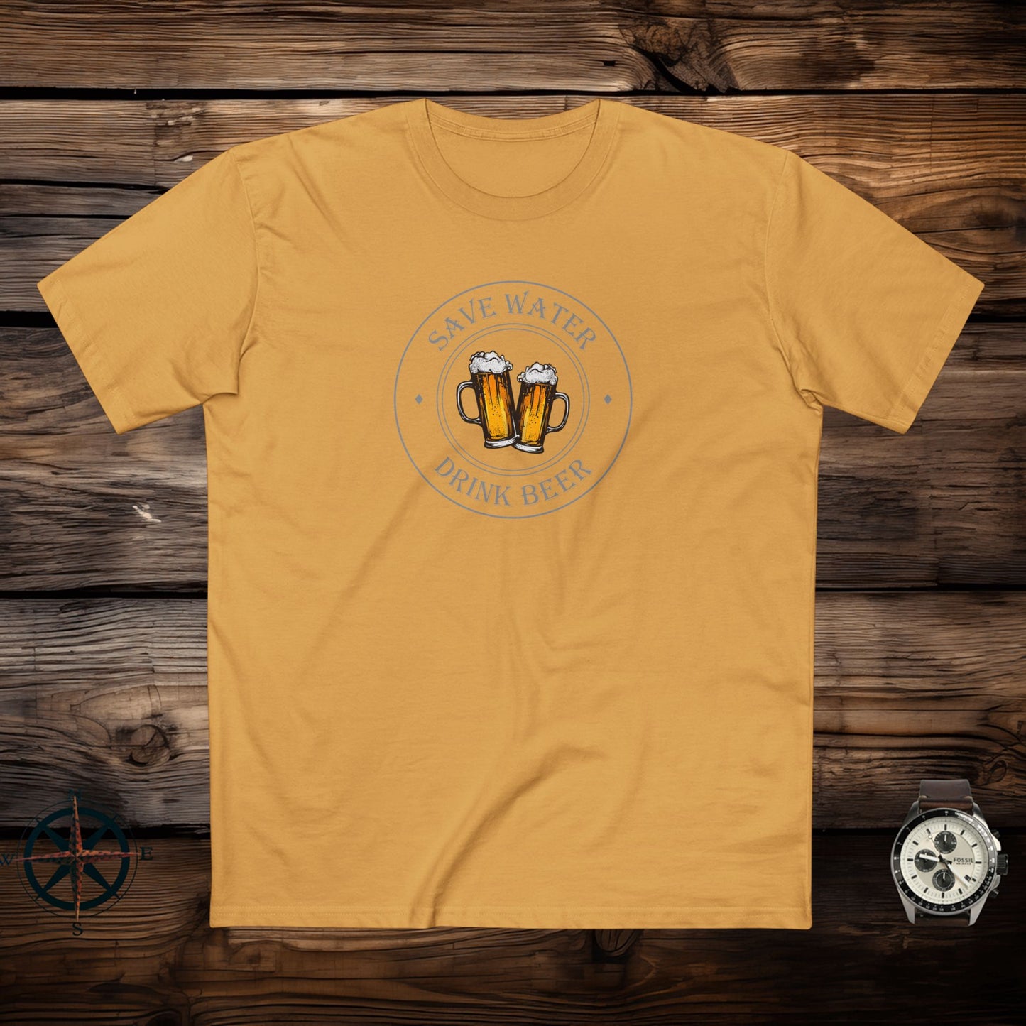 mens t-shirt - drink beer