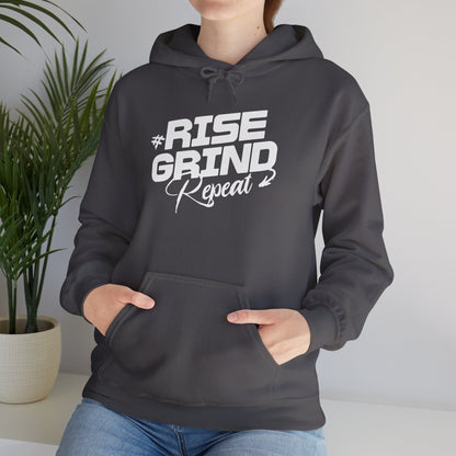 Unisex Heavy Blend™ Hooded Sweatshirt - Rise, Grind, Repeat - Hustle Daily Motivation