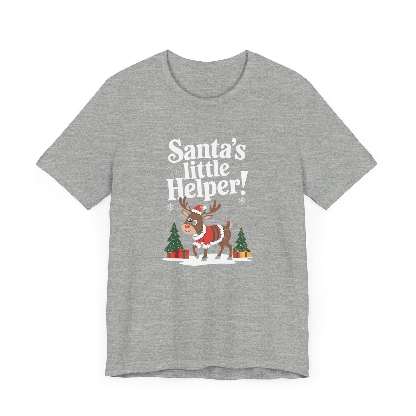 men & women christmas t-shirt. santa's little helper! unisex christmas t-shirt.