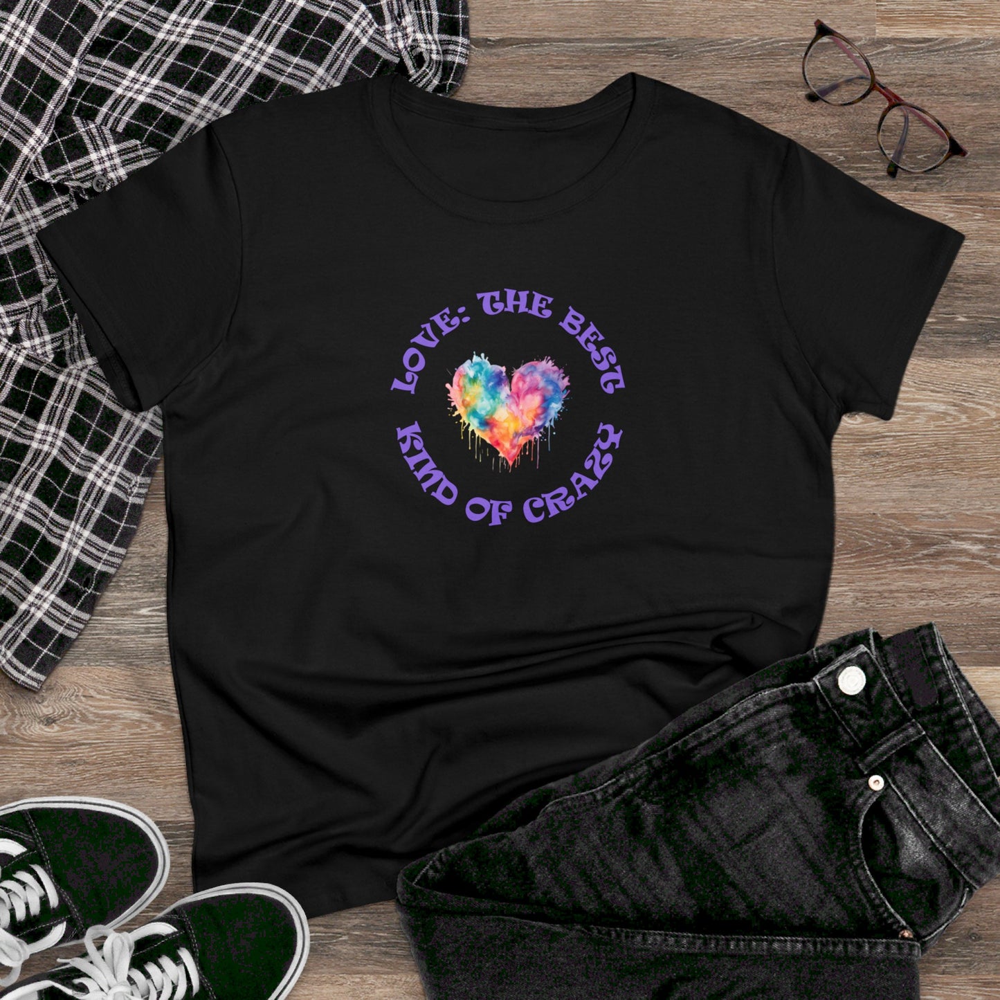 womens t-shirt - love crazy