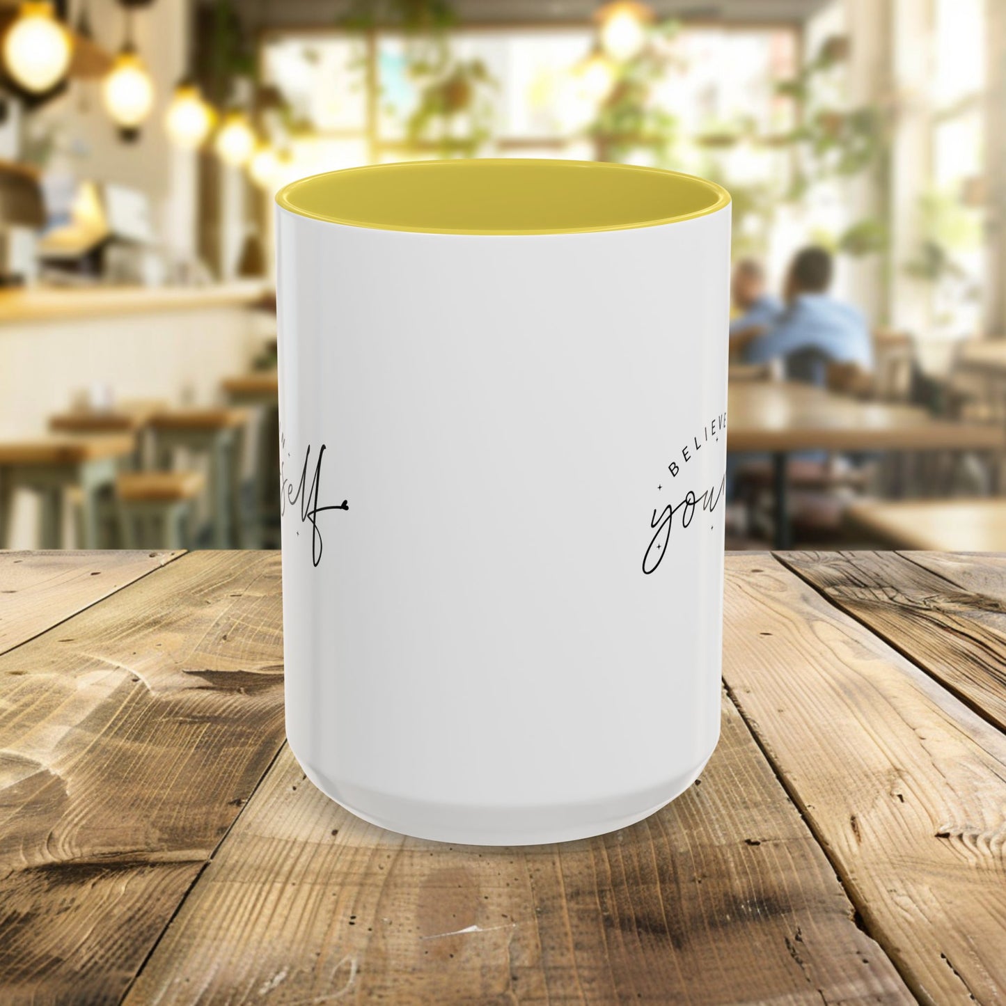 colorful inspirational mug - believe in yourself
