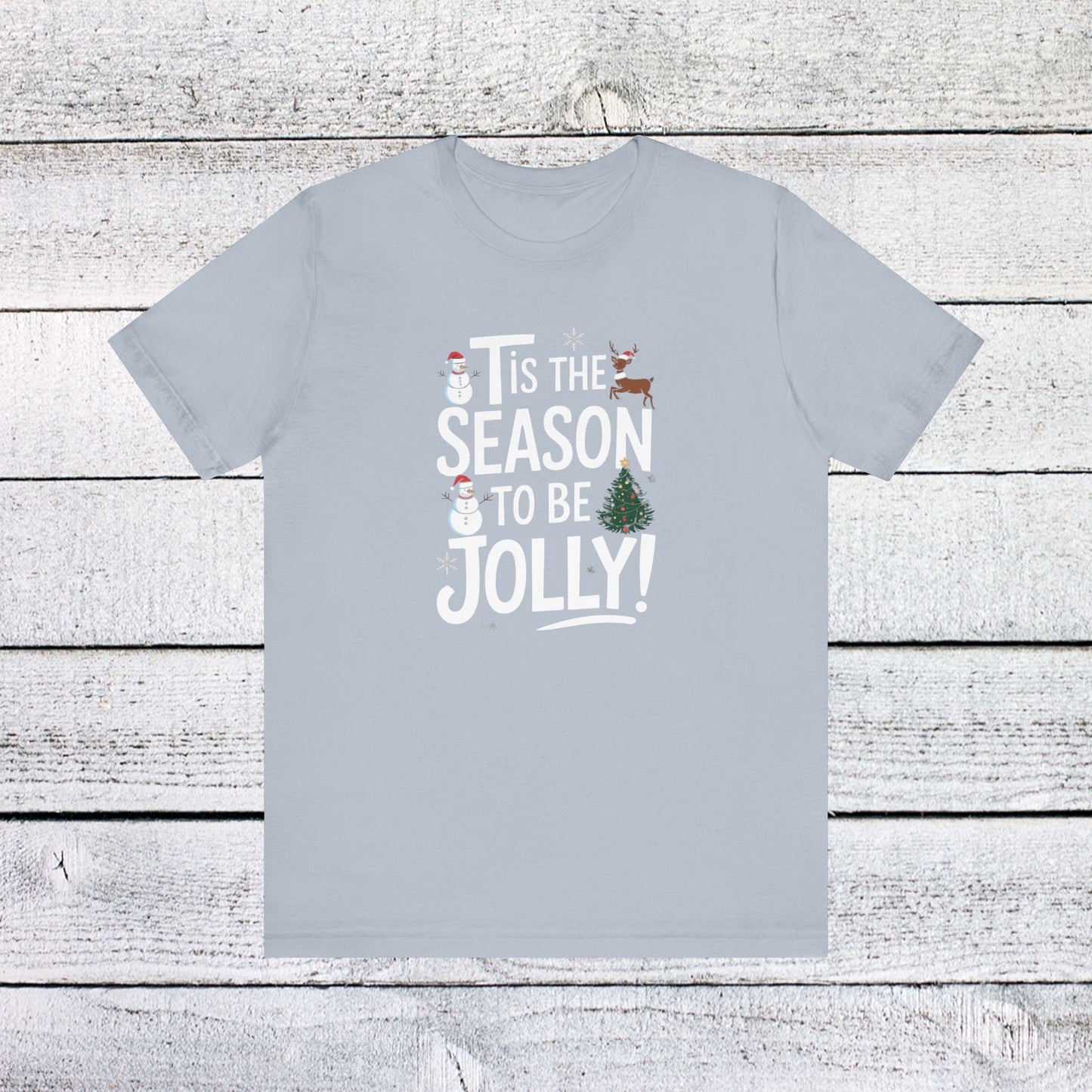 men & women christmas t-shirt. tis the season to be jolly. unisex christmas t-shirt.