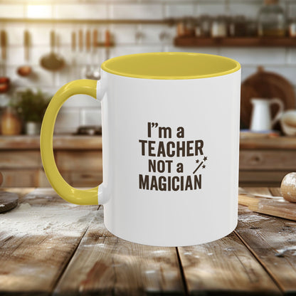 Colorful Teacher Mug - Perfect Gift for Educators. Teachers with Attitude.