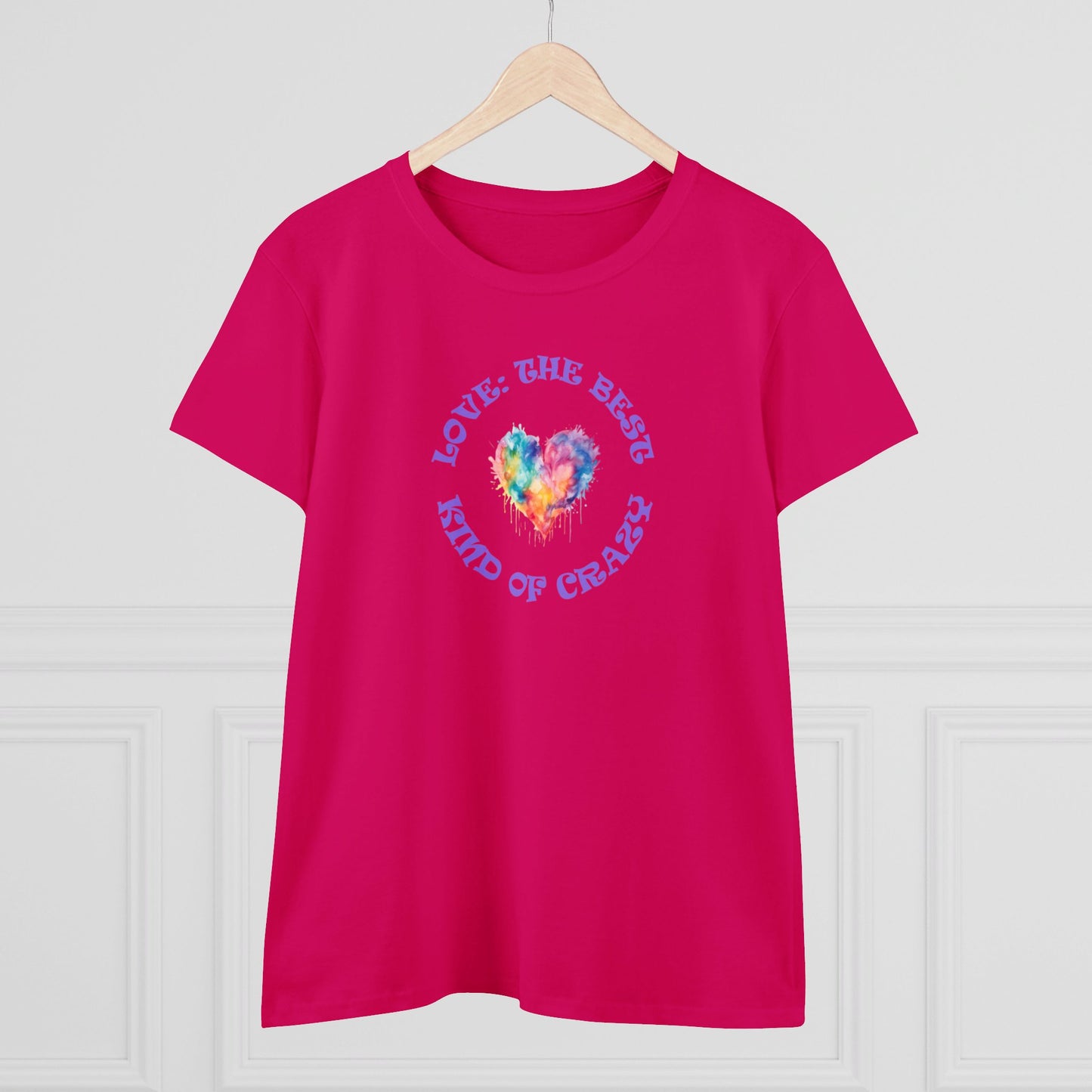 womens t-shirt - love crazy