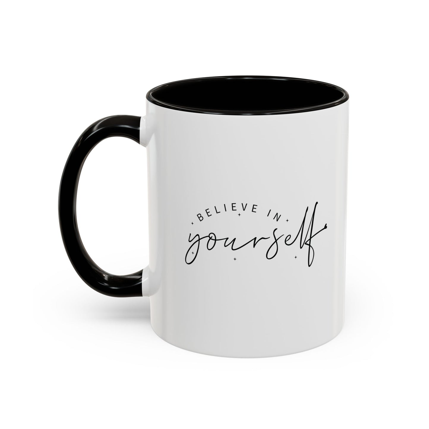 colorful inspirational mug - believe in yourself