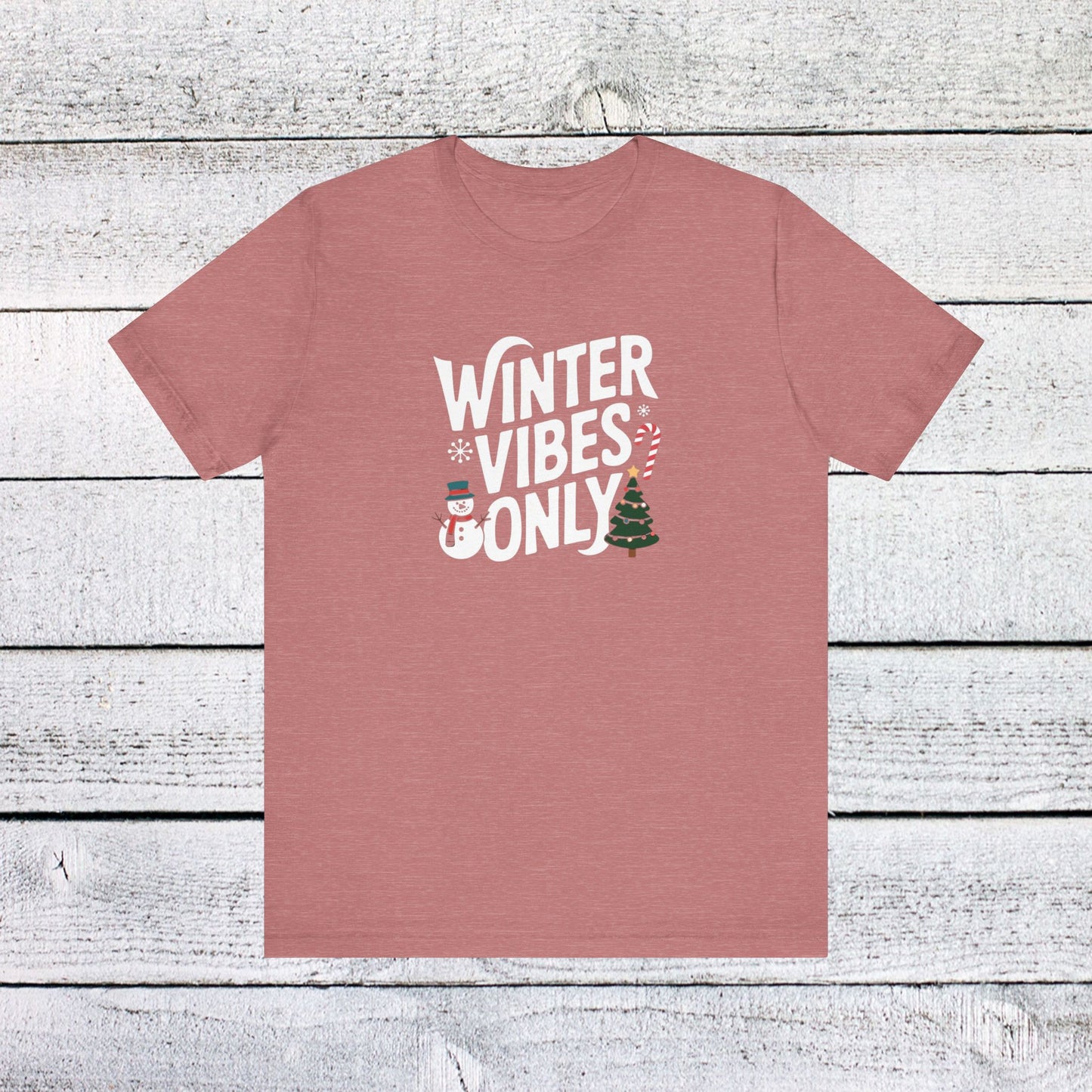 men & women christmas t-shirt. winter vibes. unisex christmas t-shirt.