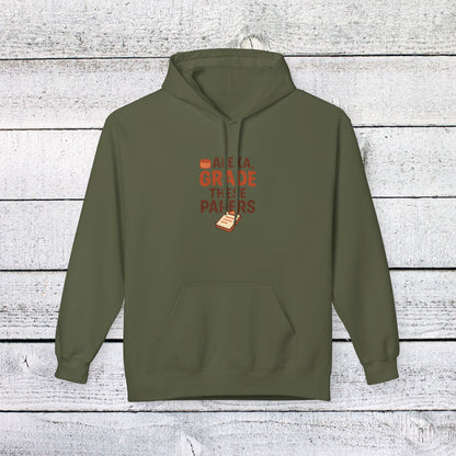 Unisex Softstyle Hoodie - Fun 'Alexa, Grade These Papers' Design. Teachers with Attitude.