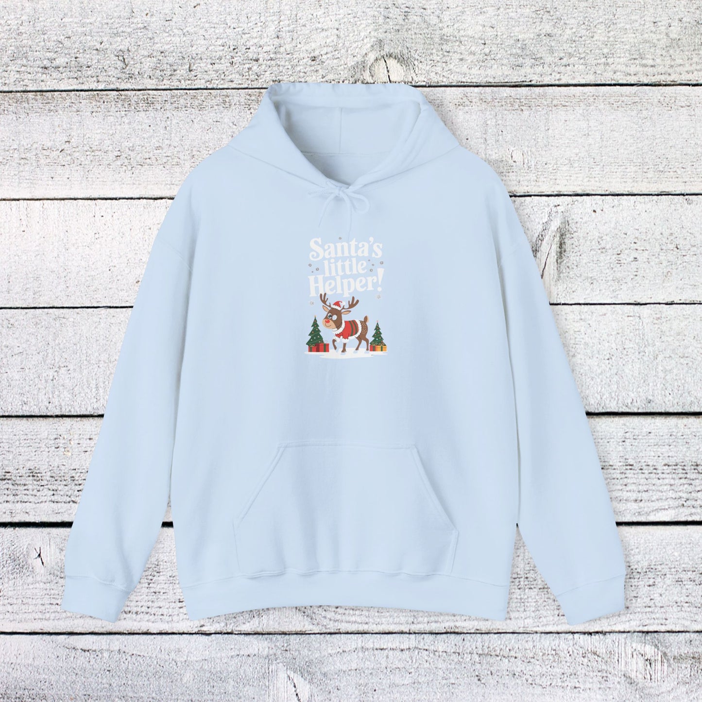 men's and women's christmas sweatshirt. santa's little helper! unisex christmas sweatshirt.