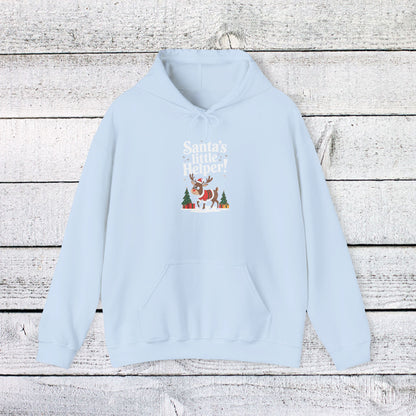 Men's and Women's Christmas Sweatshirt. Santa's Little Helper! Unisex Christmas Sweatshirt.