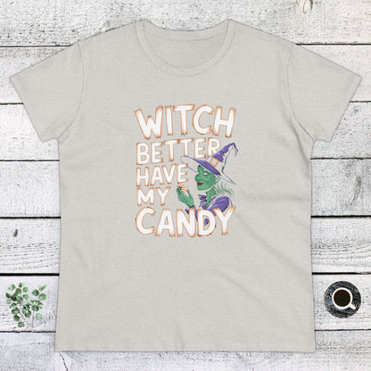 Women's T-Shirt, women's Tee, Women's Halloween, Funny Gift, Witch!