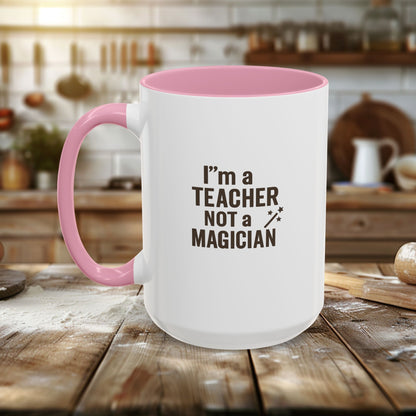 Colorful Teacher Mug - Perfect Gift for Educators. Teachers with Attitude.